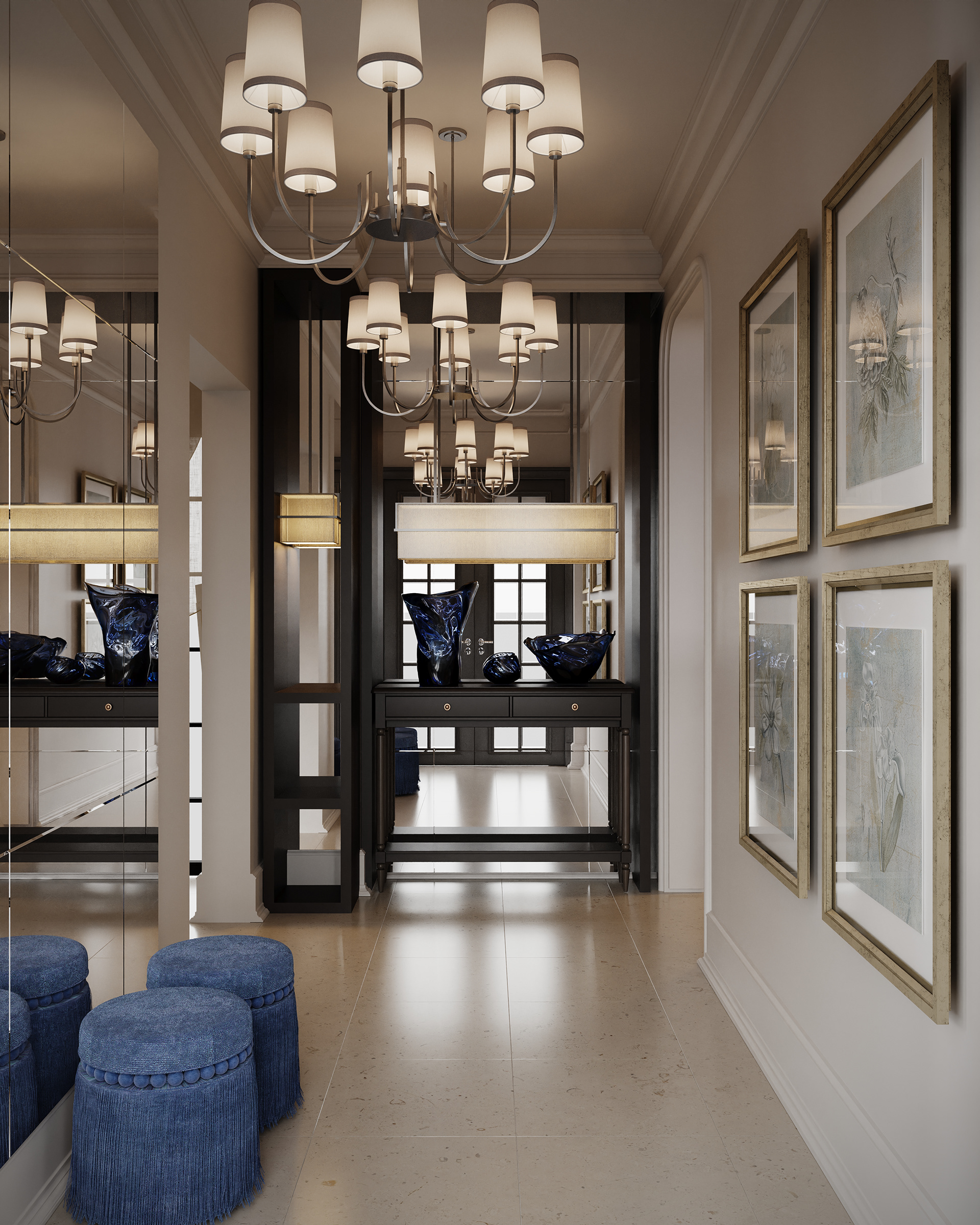 过渡性现代会客厅丨沙特阿拉伯丨kaf interiors-9
