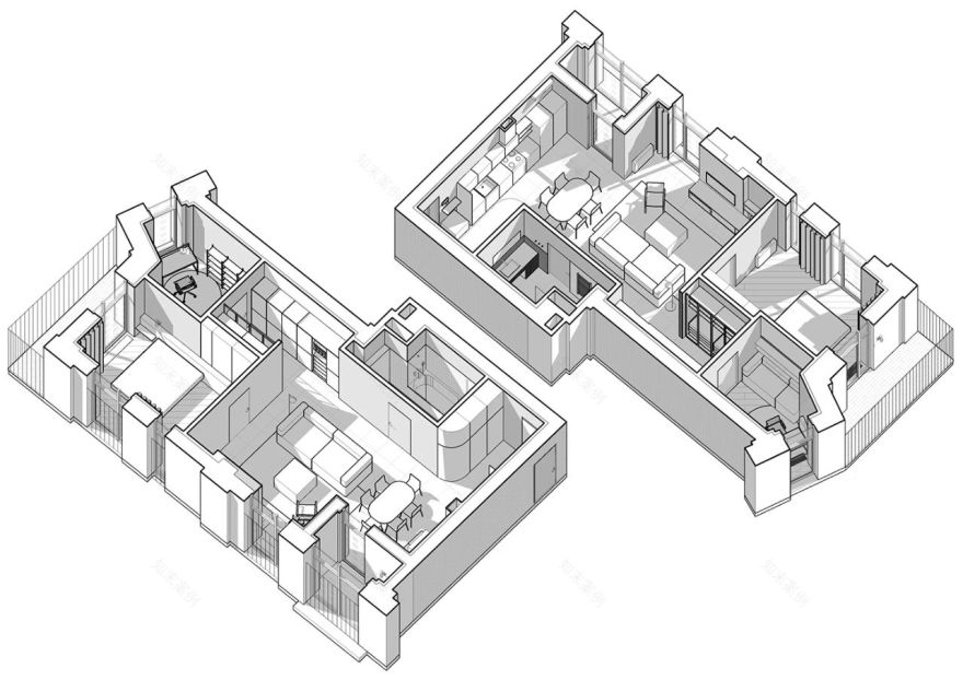 红绿撞色两室一厅丨Oleksandra Teslia-5