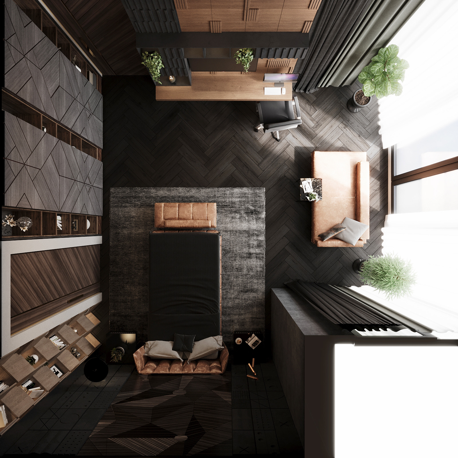 海滩别墅阳光主卧设计-6