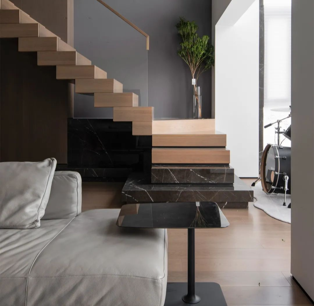 黑白空间碰撞 · 温州私宅·白麓城的理性与诗意丨中国温州丨温州未加软装设计,温州大墨空间设计-21