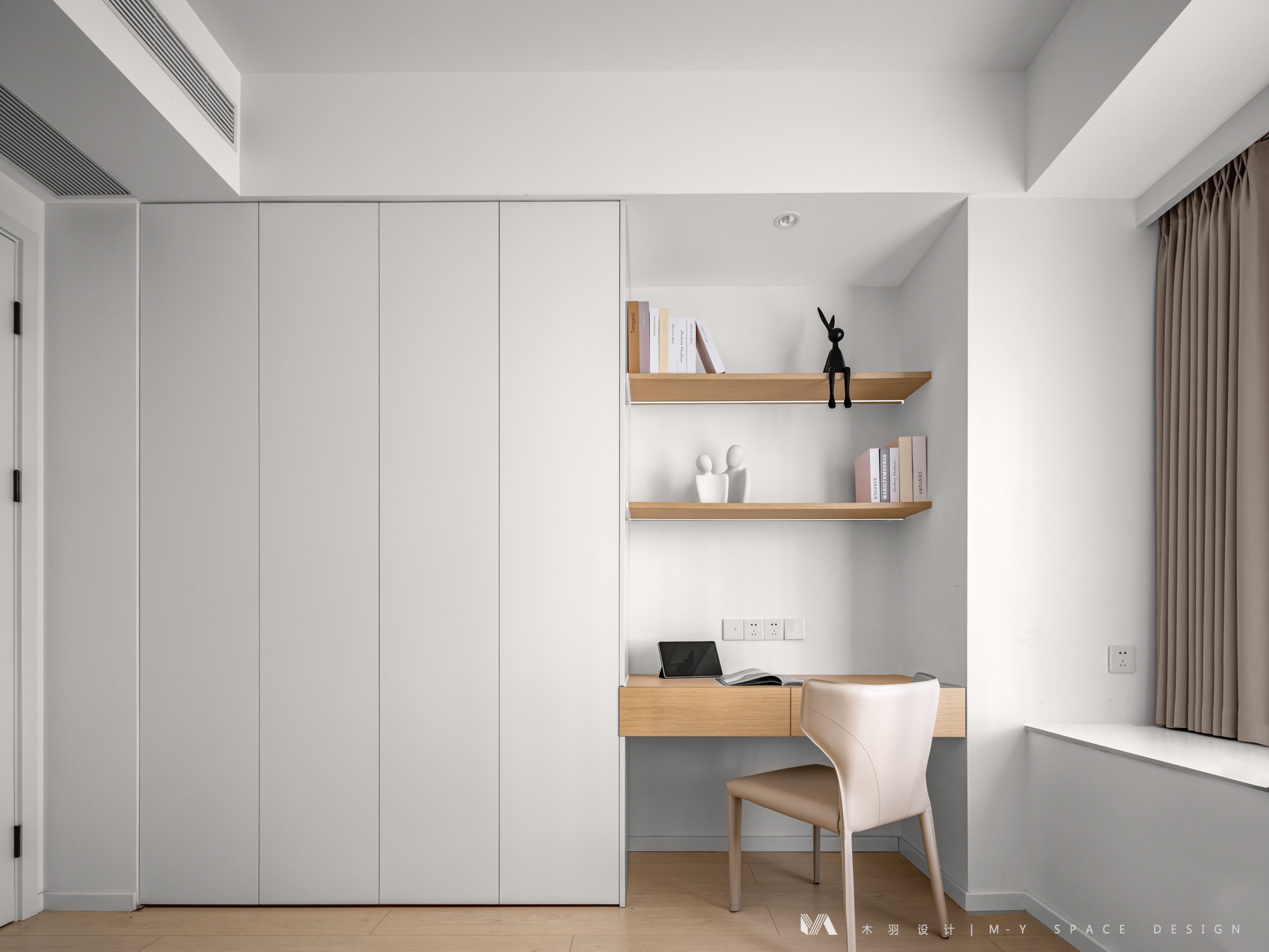 175㎡大平层原木风设计丨中国武汉丨武汉木羽设计-19