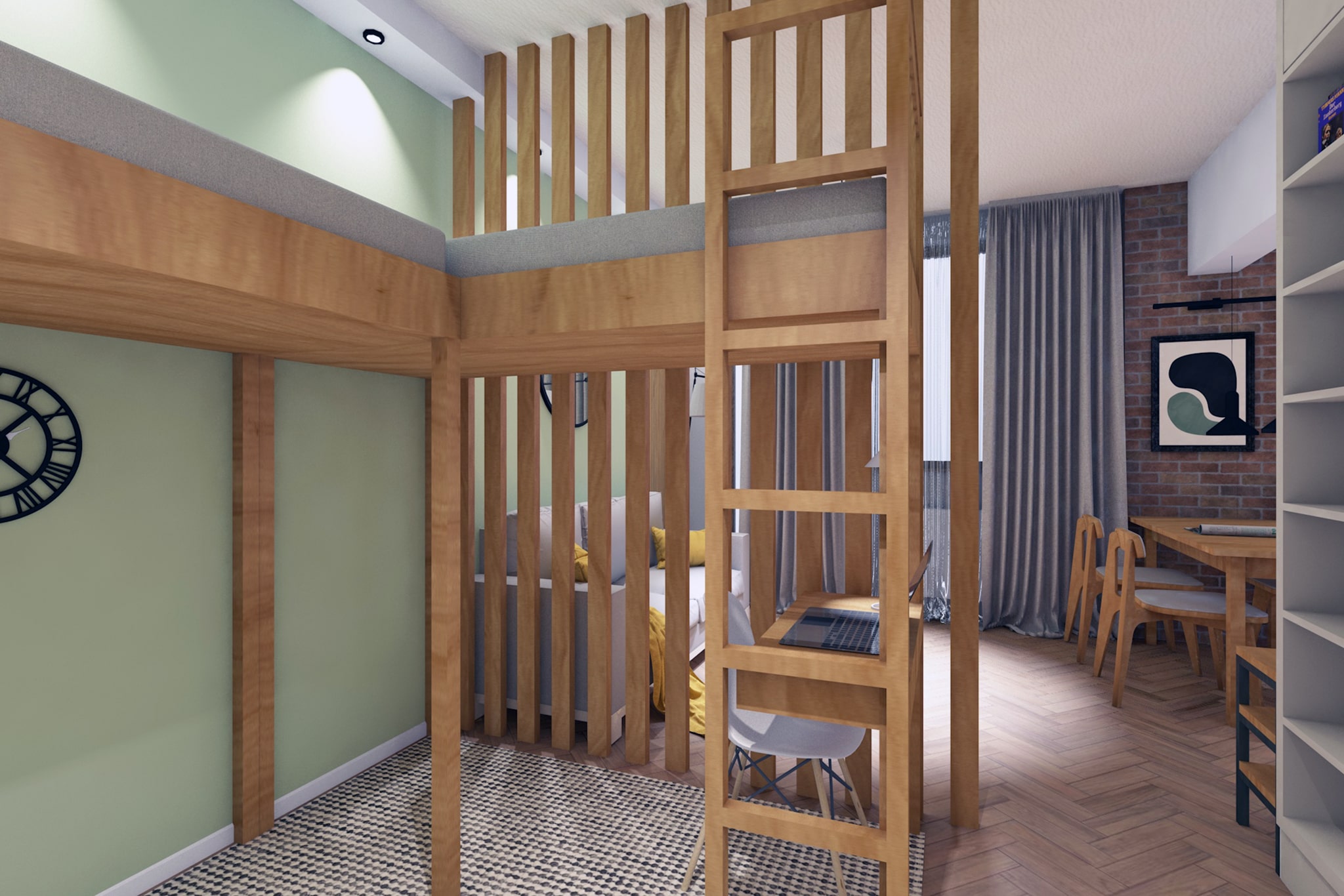 A 35 metre flat for a family of four-3