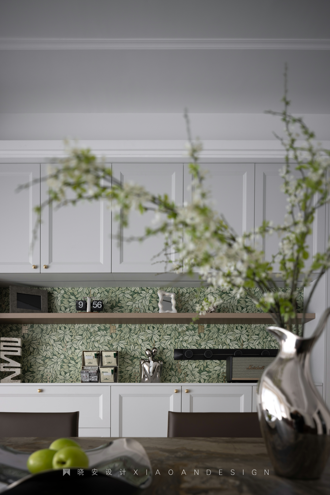 复古蓝红拼接法式美居丨晓安设计-0