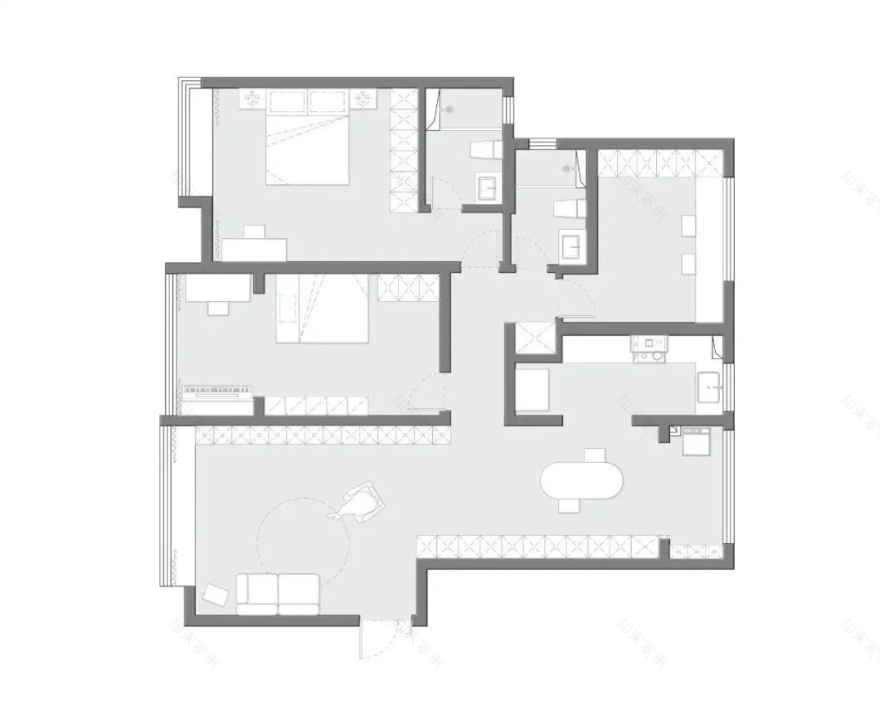 蜕变·精装改造丨中国天津丨Q.H DESIGN-11