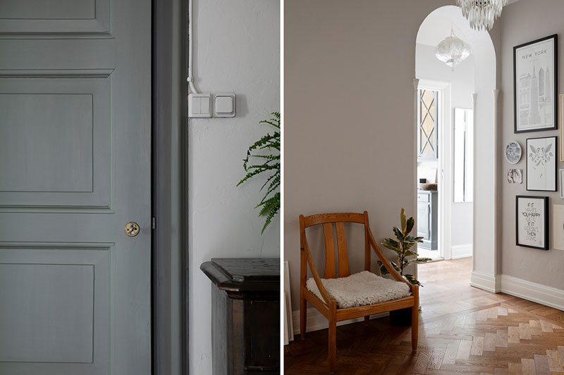 瑞典暗调小公寓的丰富纺织品设计-17