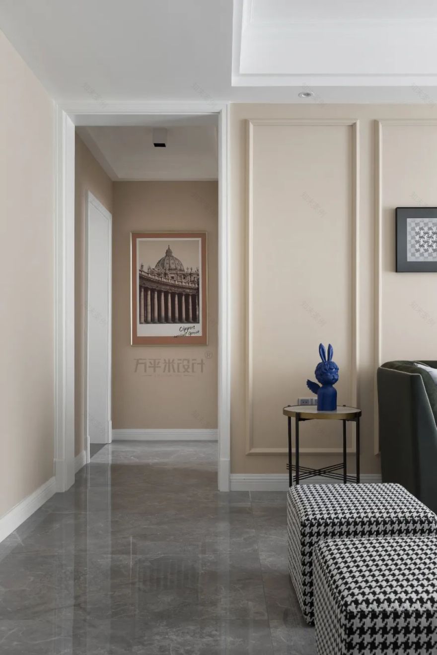 轻美式混搭,粉色温馨的新家设计-61