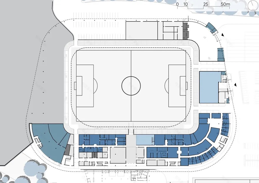 林茨赖夫艾森竞技场丨奥地利丨Markon Architecture ZT GmbH-21
