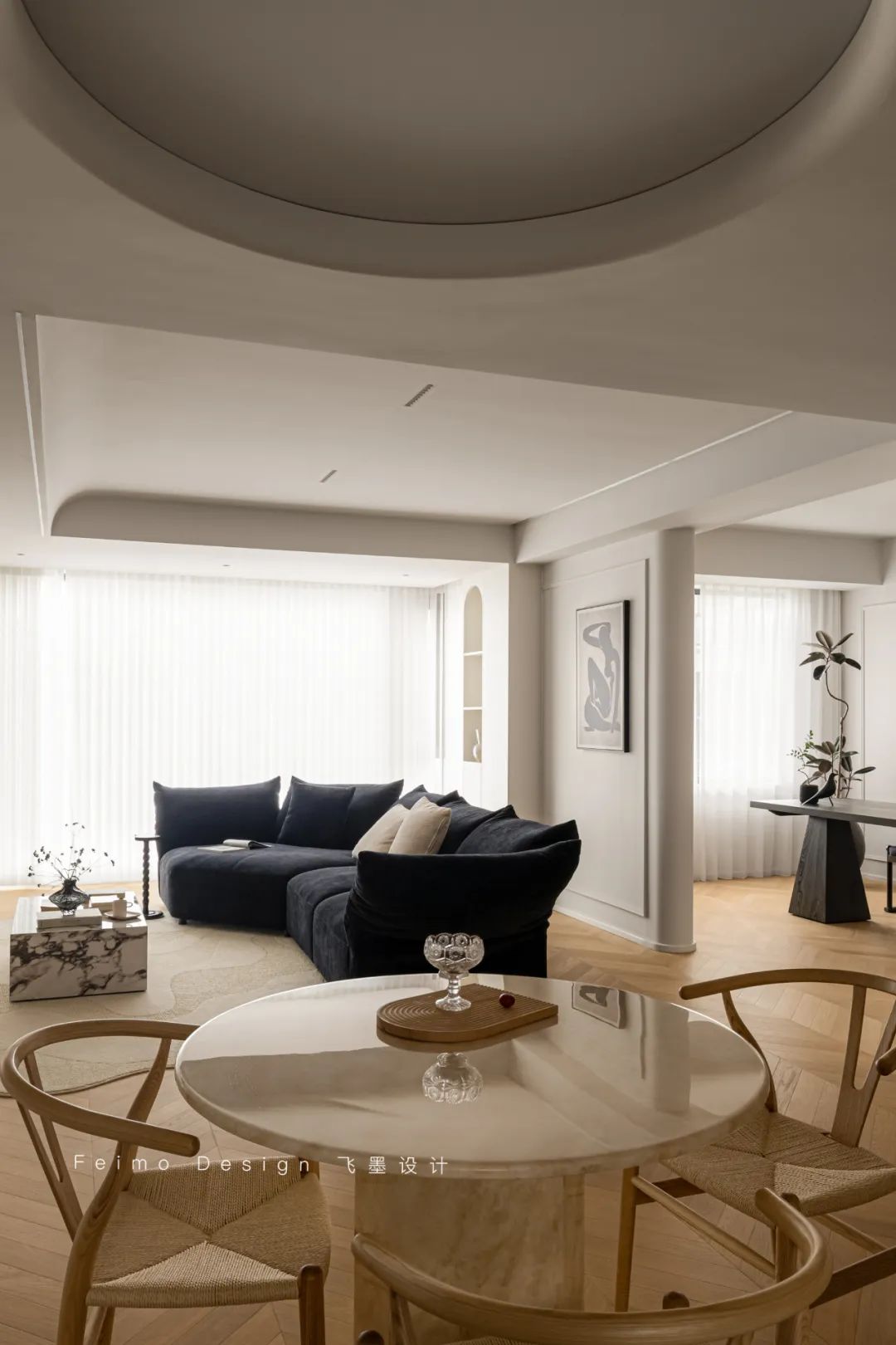 160㎡现代法式养老宅丨飞墨设计组-45