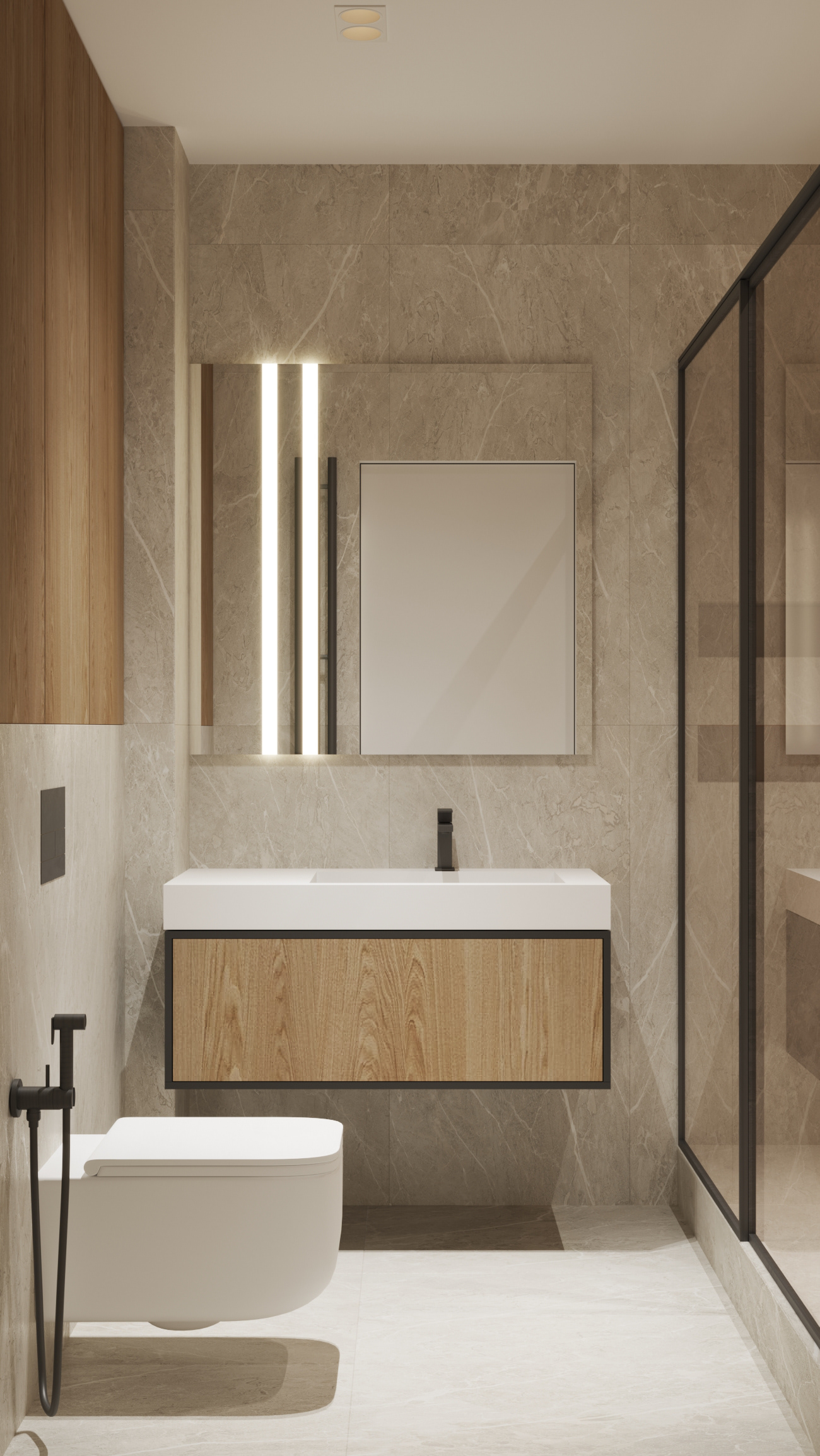 113㎡原木与高级灰 打造出精致舒适的住宅-16