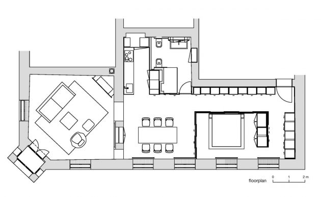 老卢布尔雅那建筑内新对比公寓室内设计丨斯洛文尼亚丨SADAR + VUGA建筑事务所-49