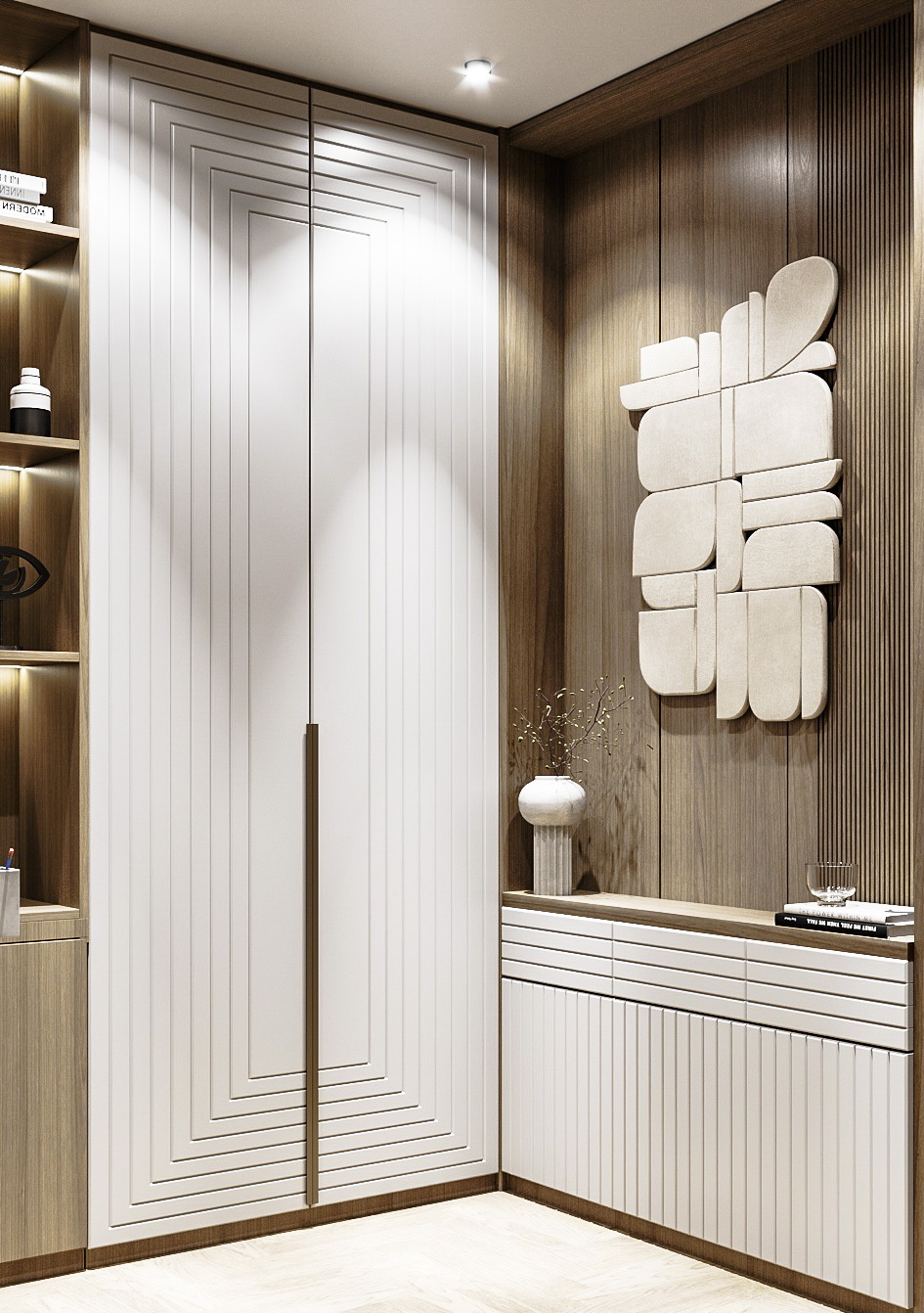 Кабинет с секретным входом через шкаф-1