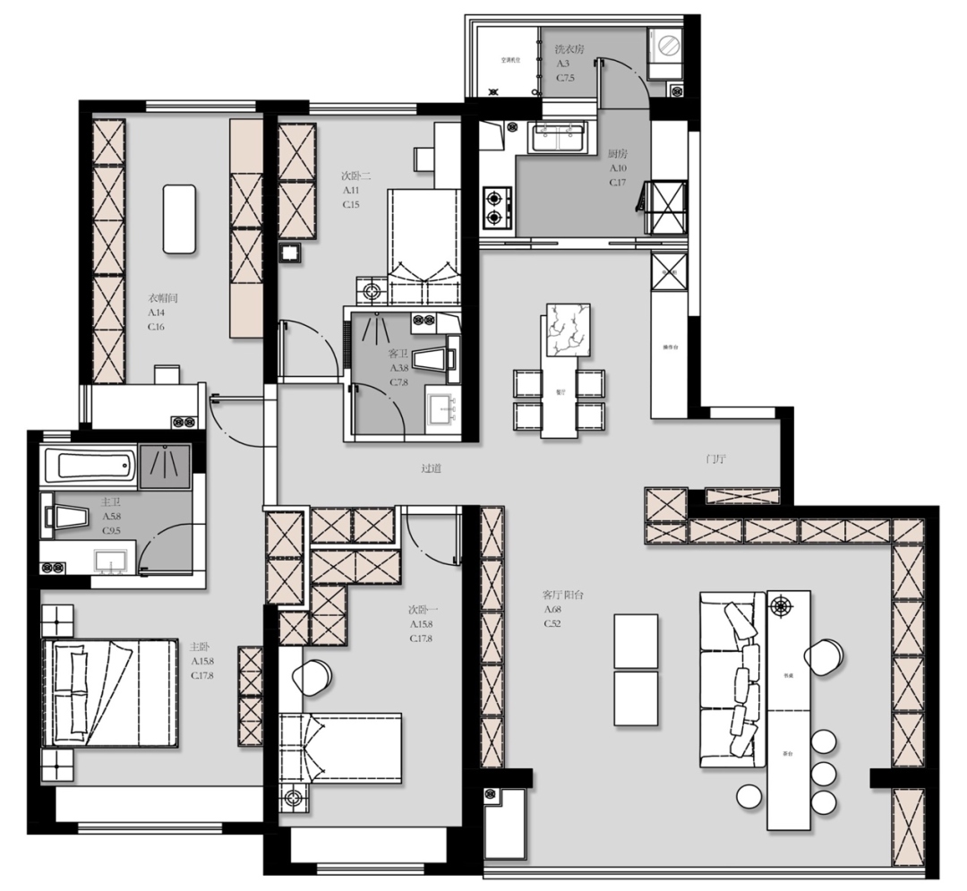 龙湖景粼天序丨青马别墅空间设计-30