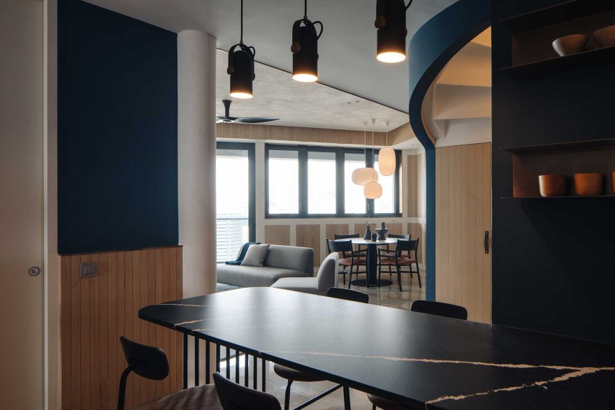 Interior Designer Gabriel Tan take on the Penthouse that Celebrates Irregularities in Singapore — Design Anthology-11