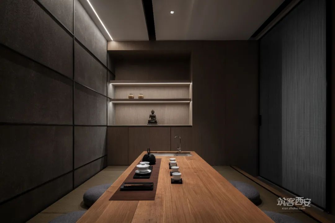 观想设计·蔡飞 | 西安茶空间 | 新旧融合,静谧清雅的茶文化体验-43