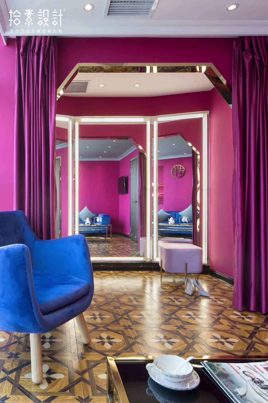 《漾》高定空间 · 复古摩登之美丨中国湘潭丨拾素設計-76