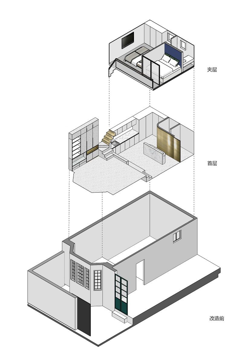 上海里弄老房摩登改造，灵活定义空间-20