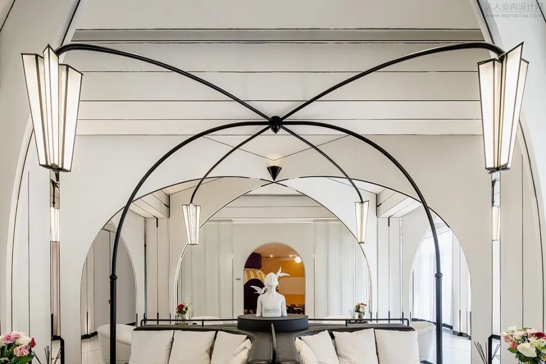 长春中海锦城售楼部 | 几何韵律中的优雅艺术空间-92