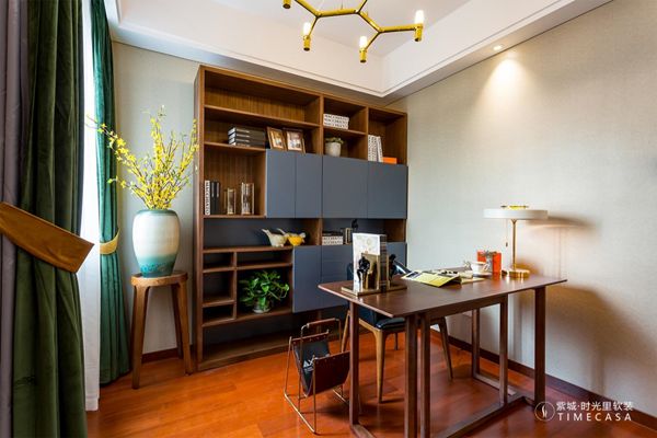 现代简约风,仁恒滨河湾 140 平米家居案例-42