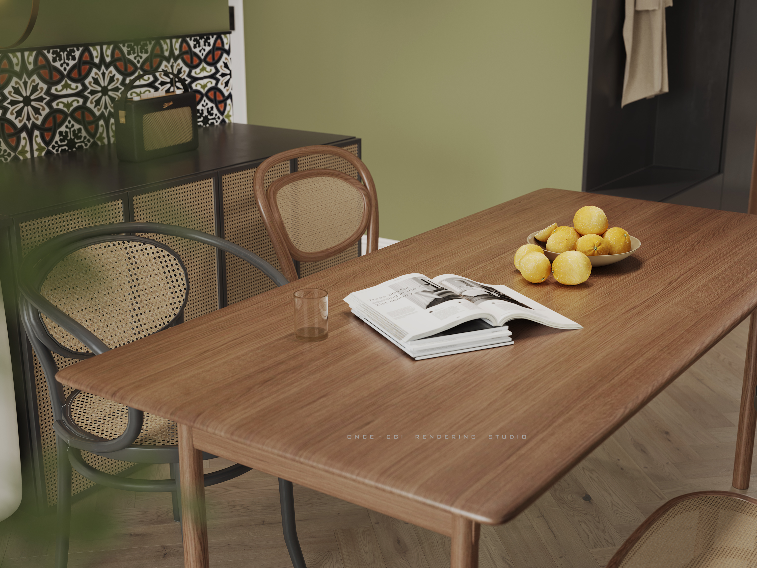 北欧复古风室内设计实践丨ONCE·CGI·RENDERING·STUDIO-10