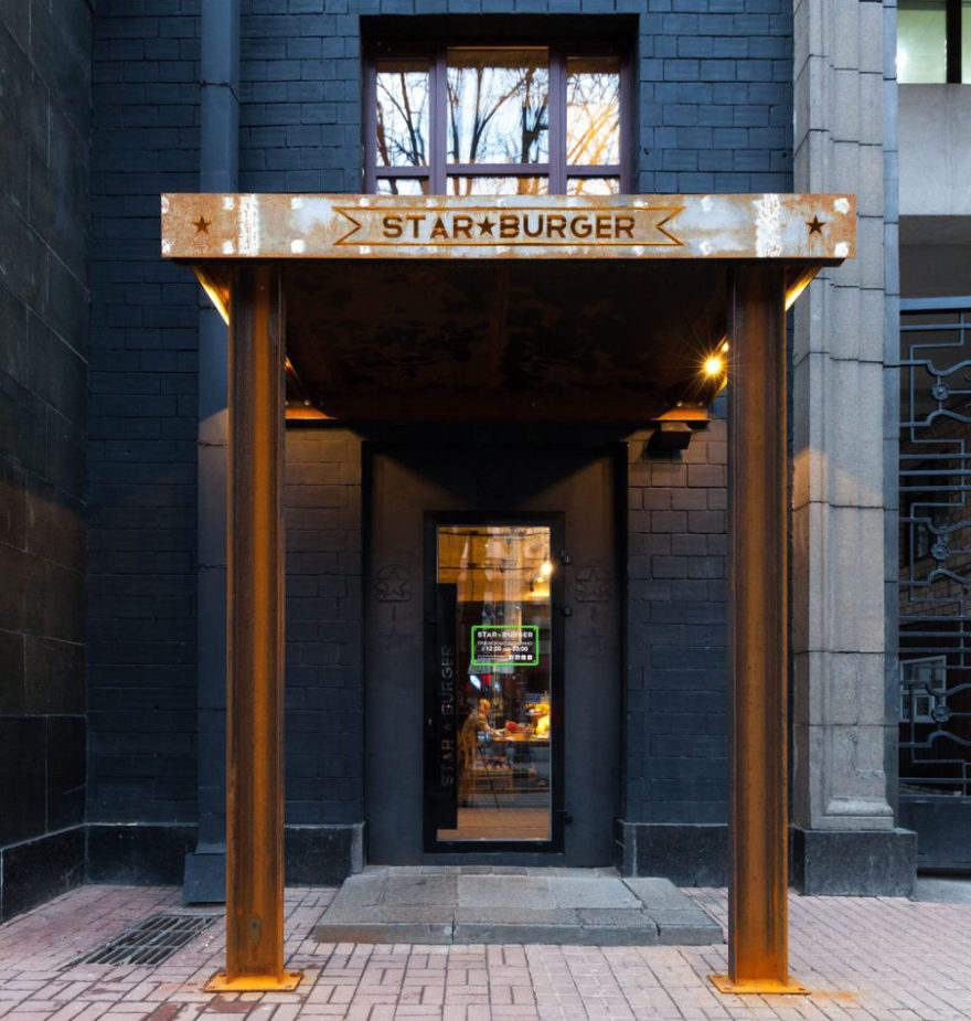 工业风的汉堡店-0