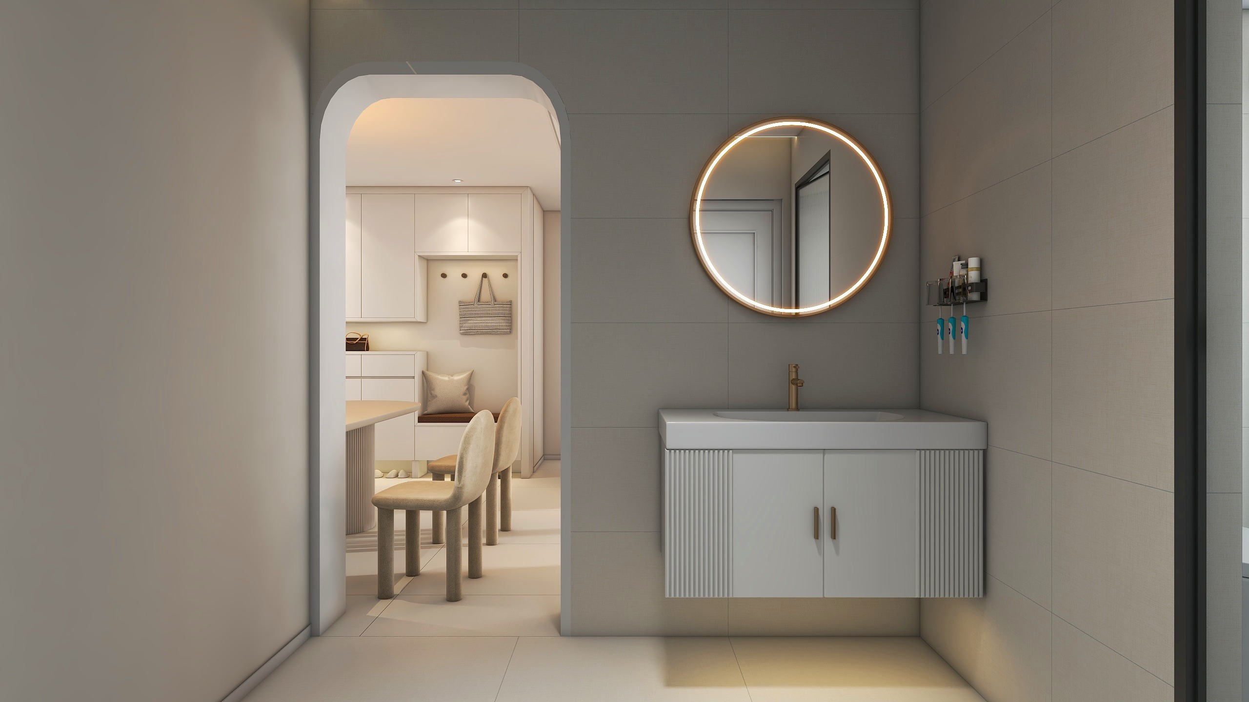 蓝城诚园现代简约101㎡3室-11