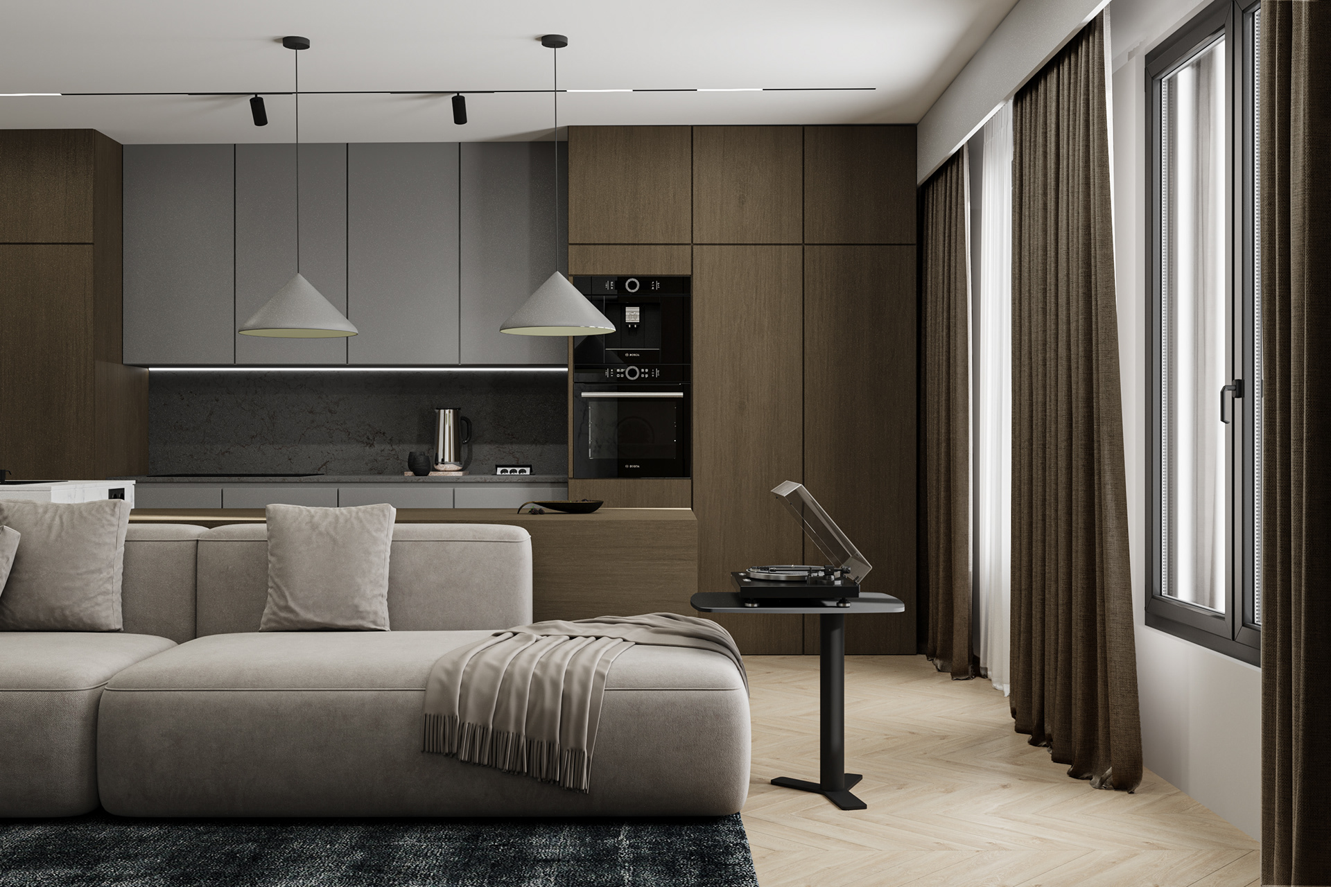 客厅餐厅（在一些房屋布局中，将客厅和餐厅打通成一个空间时的称呼） 丨Artavazd Samsonyan-6