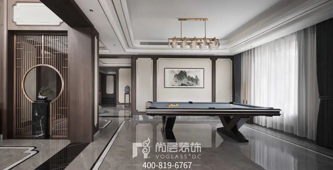 银湖花园×尚层别墅装饰｜杭州400㎡新中式别墅设计，由心生活-92