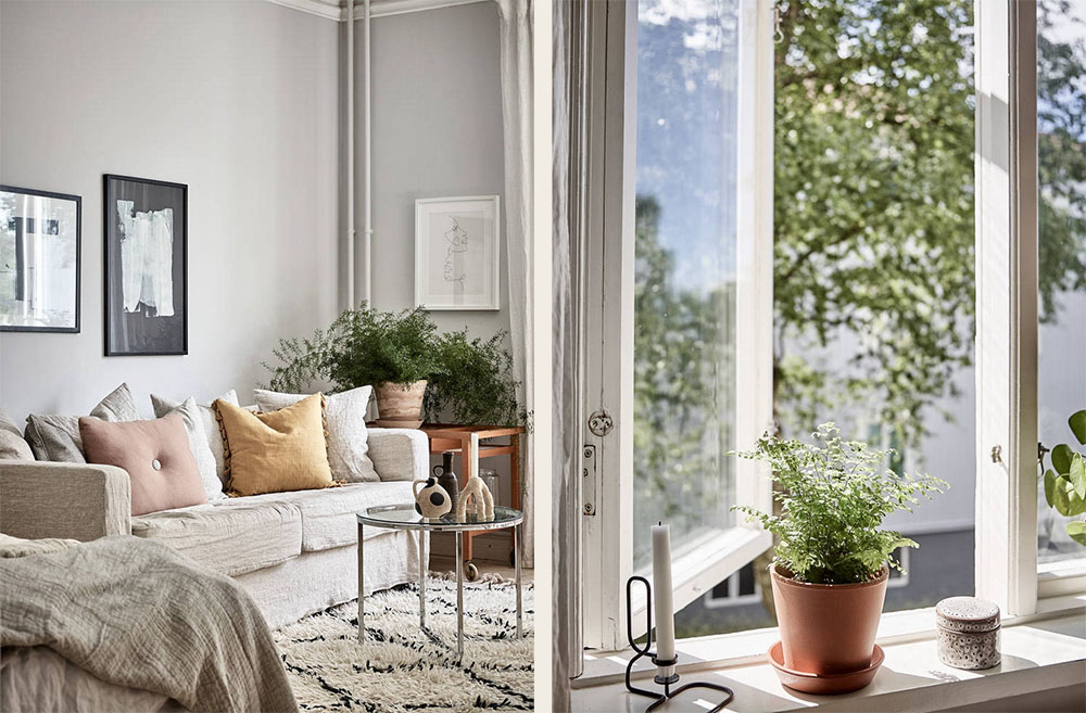 斯堪的纳维亚风格一居室小厨房公寓设计-13