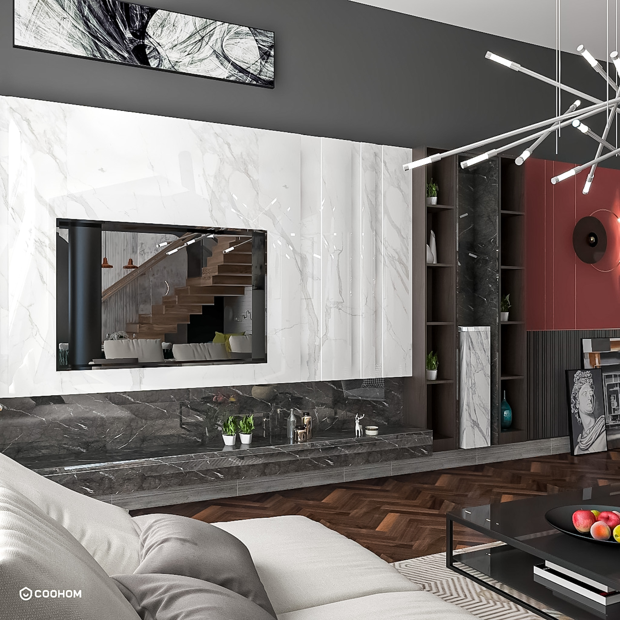 A twin house with industrial style-3