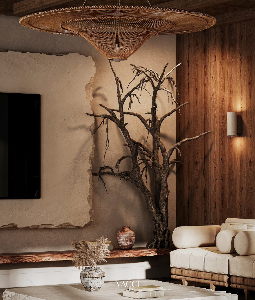 WABI SABI是源自日本美学概念侘寂,MAJLES是阿拉伯语,意为集会、会议室 ,因此整体可翻译为侘寂集会室 丨沙特阿拉伯利雅得丨Vacci Studio-21