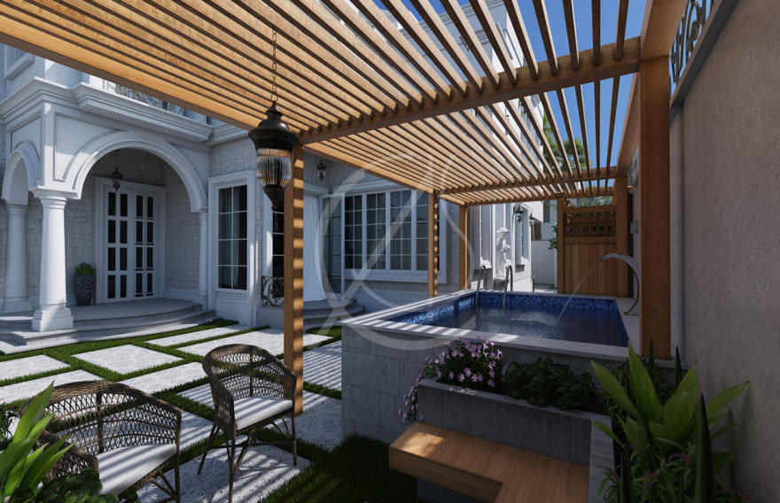 经典沙特阿拉伯别墅的优雅极简之美-10