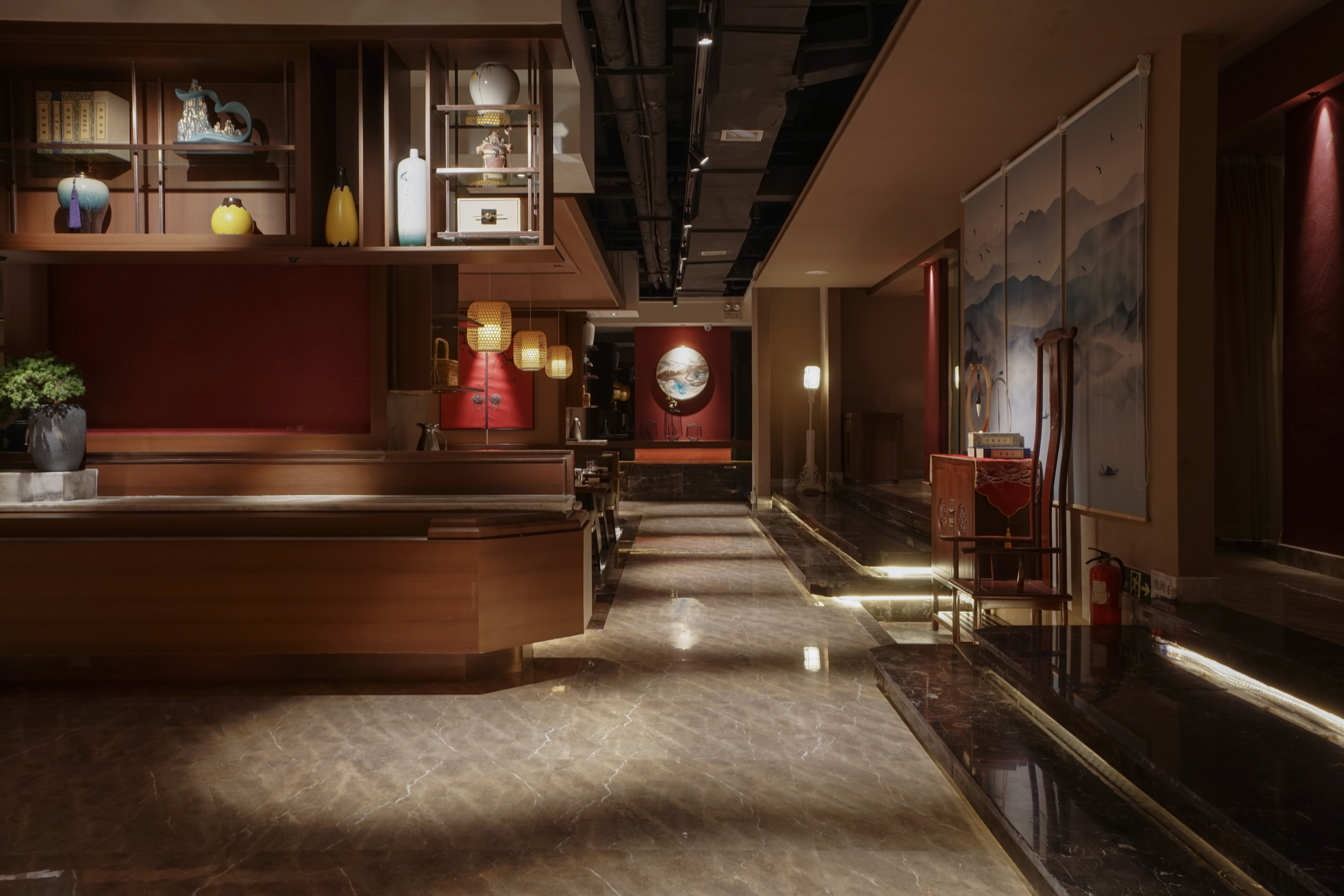 拉萨LHASA_九门川菜府邸餐厅设计-15