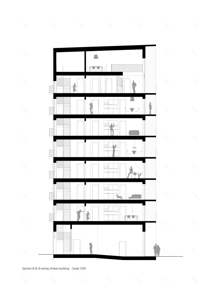 Kajstaden Tall Timber Building / C.F. Møller Architects-52