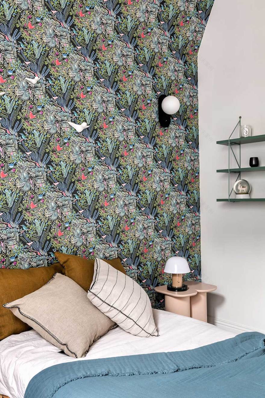 巴黎时尚公寓 | 弧形设计与色彩的完美结合-21