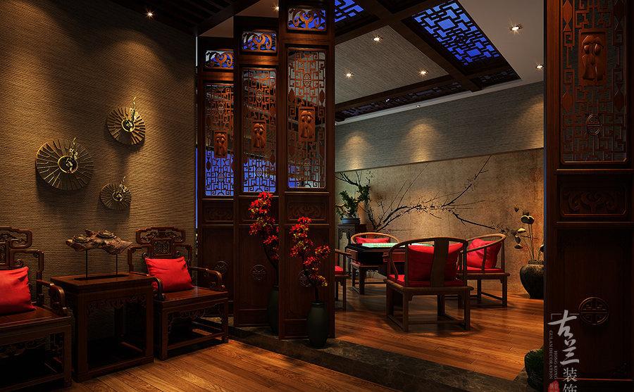 古兰装饰打造“以茶会友”茶艺馆-8