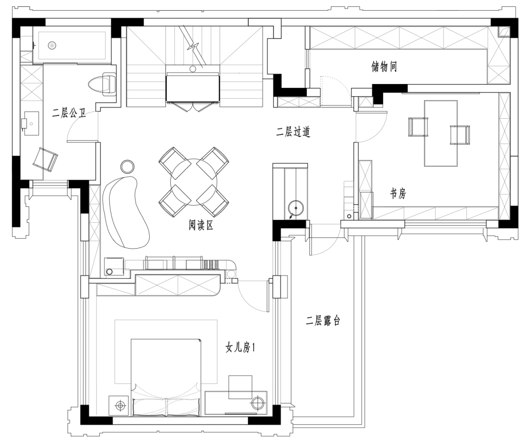 580㎡联排别墅装修，奢适印象，享受静谧时光！-55