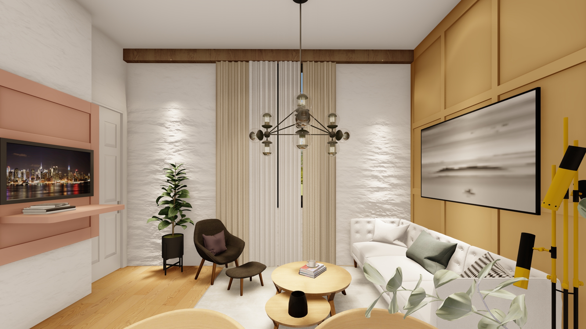 Interior Design of a Studio Apartment-7