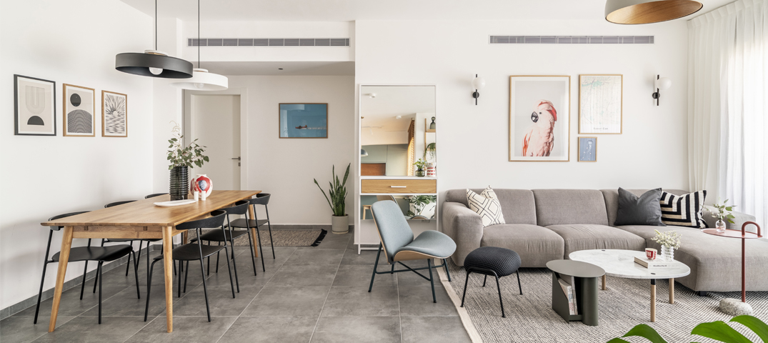 150 מ"ר ברמת גן: מודרנית, אקלקטית ומשקיפה אל הנוף - WALLS : WALLS-0