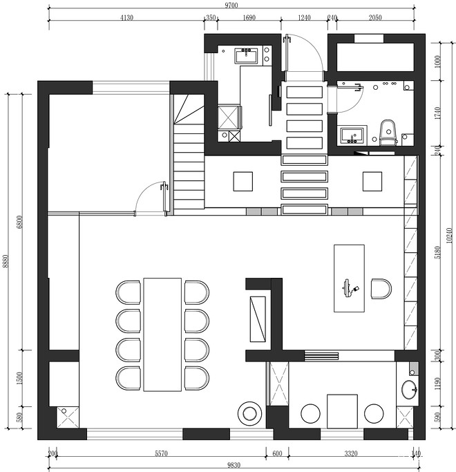 16万元办公空间100平米装修案例丨中国聊城-15