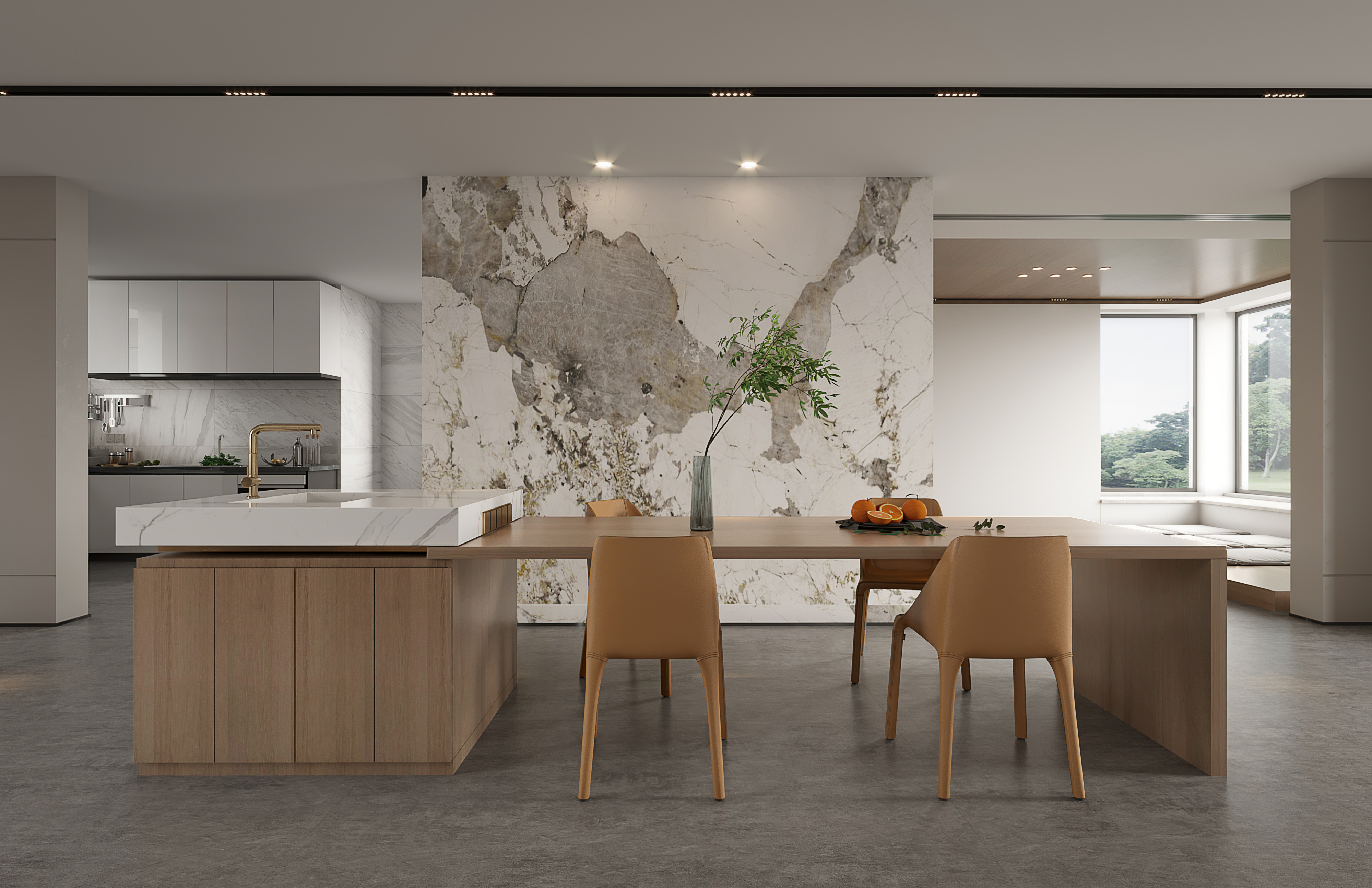 米高国际装饰郭鹏现代公寓设计 | 3D MAX2020 打造日常搬砖新美学-4