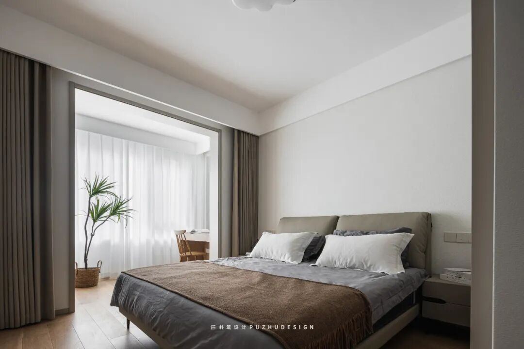 PUZHU朴筑设计|温馨奶咖色，现代奶油风-81