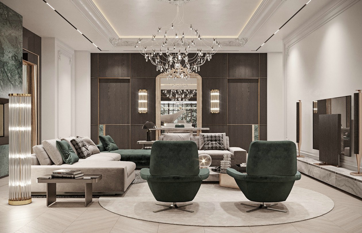 高级灰+绿色 温柔迷迭之境，简约格调-1