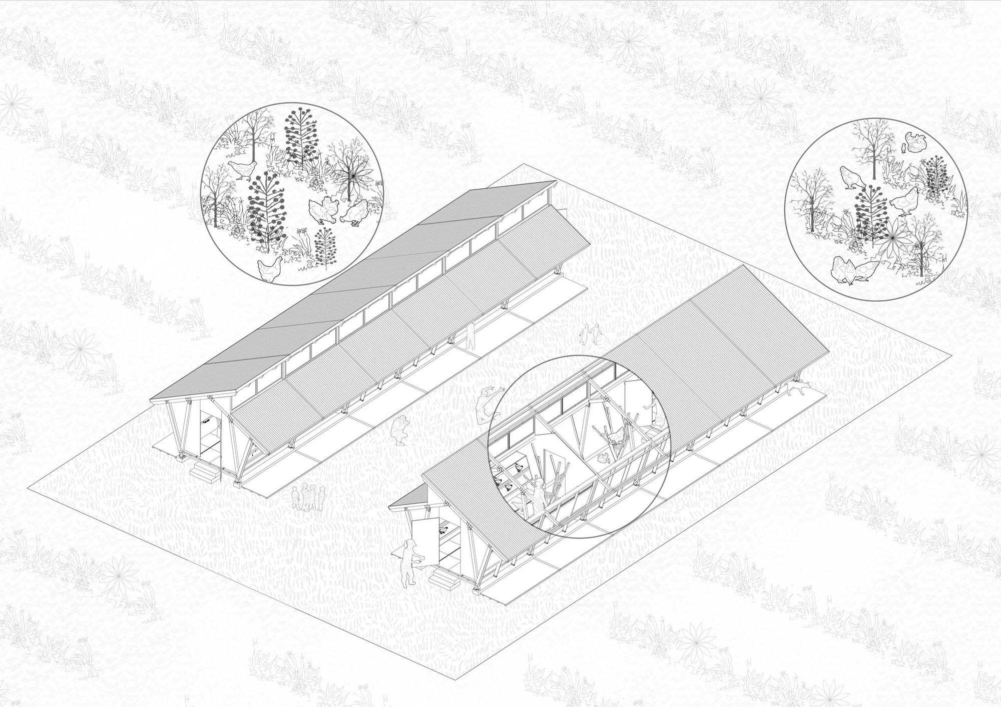 Næra Hotel 新型鸡舍设计丨Leeko Studio-43