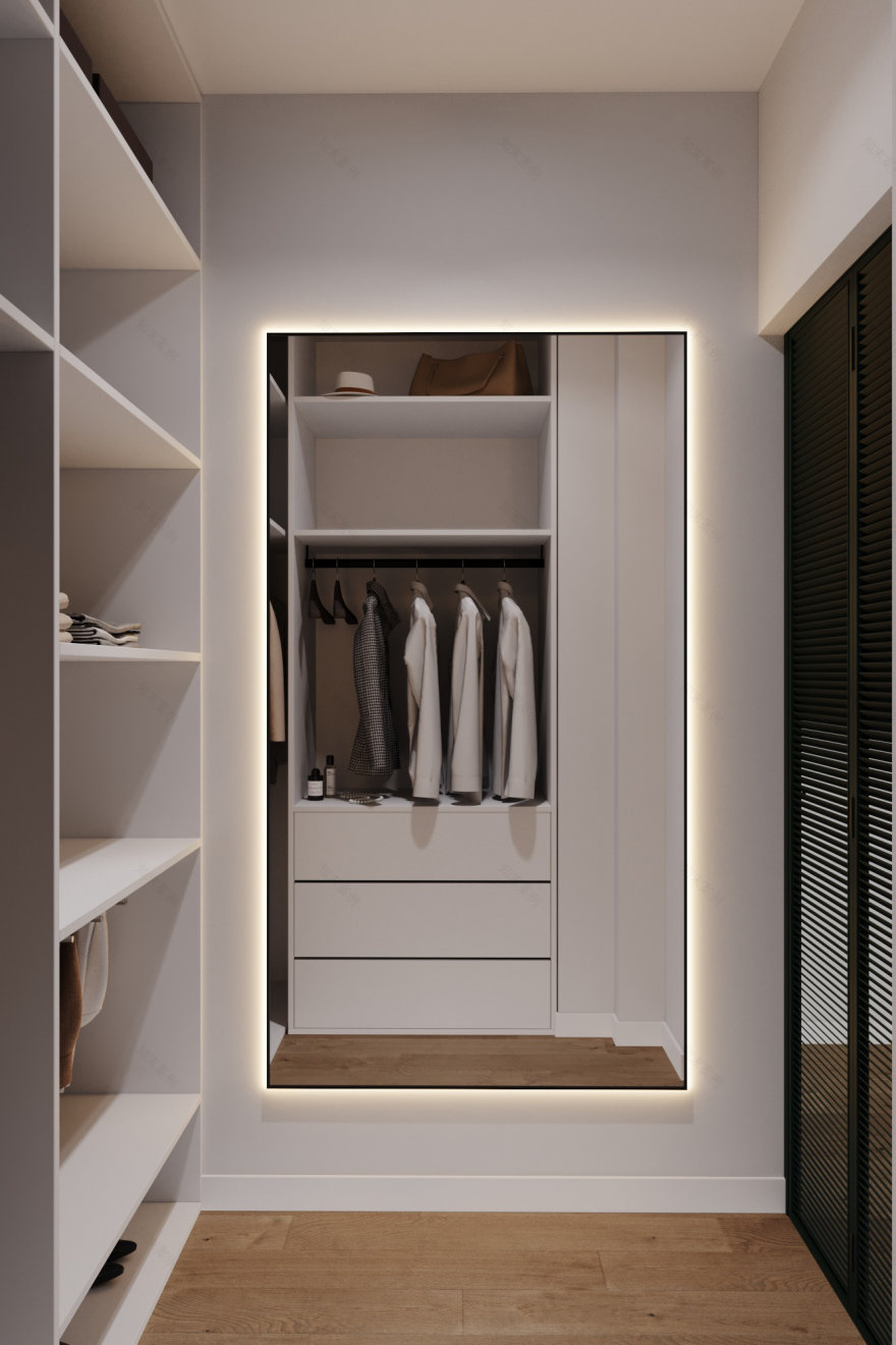 Minimalism apartment - 3D visualization-23