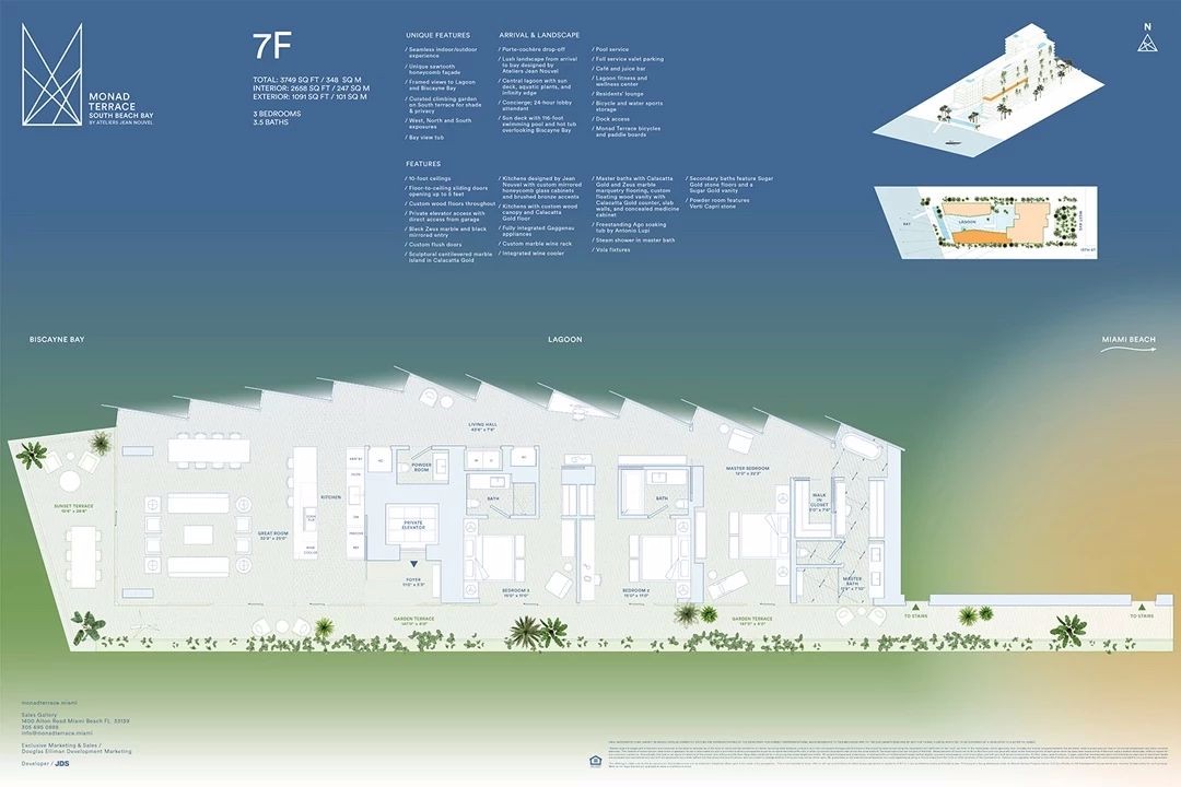 让努维尔设计的海滨公寓，1000平米的顶层复式，售价不到8千万-11