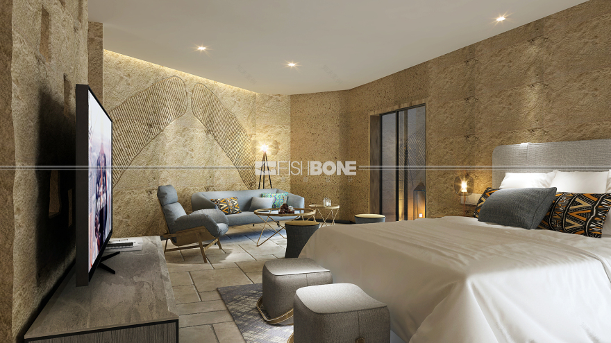 香格里拉云时仕锦酒店丨鱼骨设计-40