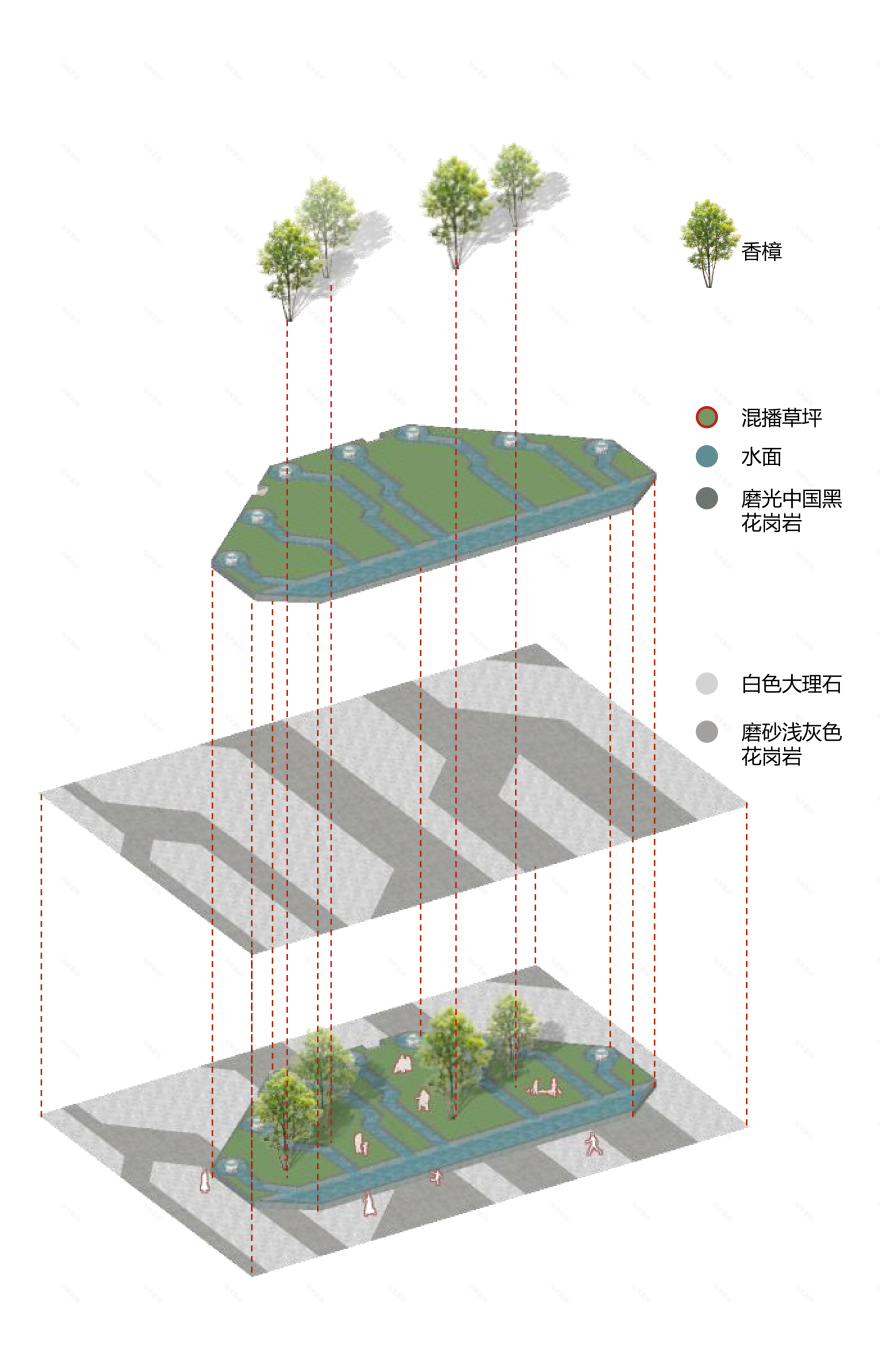 长沙市融城花园广场改造设计丨中国长沙丨湖南师范大学美术学院环境艺术专业-12