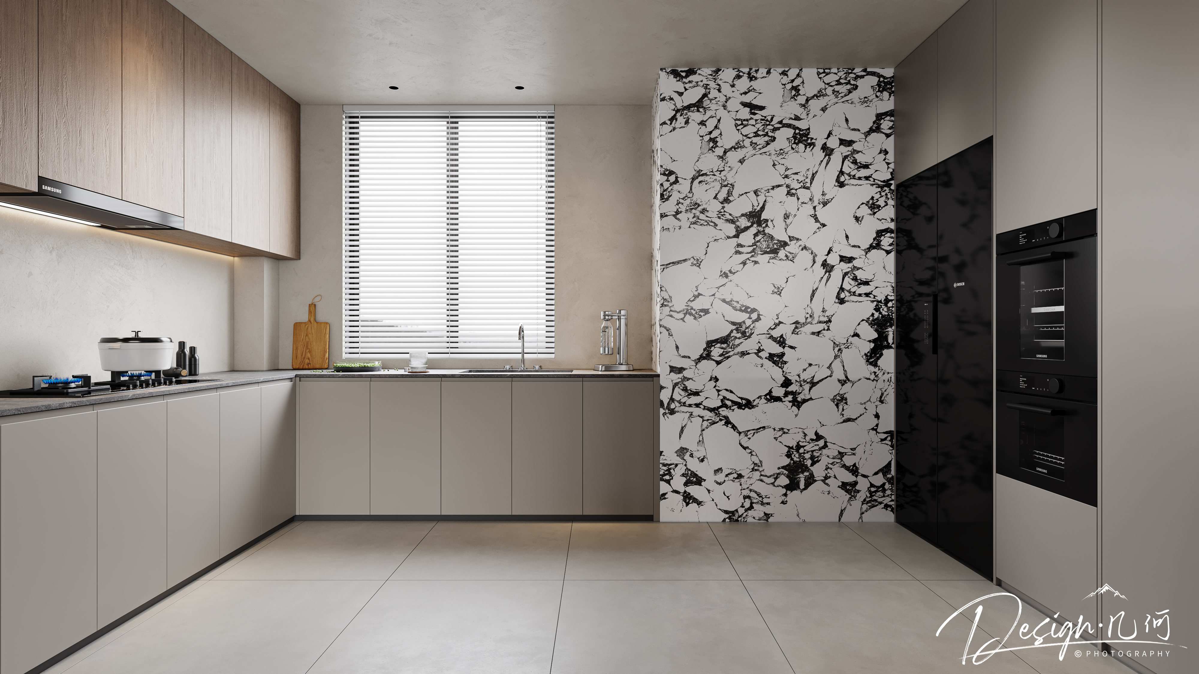 几何空间视觉表现 | 吾悦公馆现代复试客餐厅-4