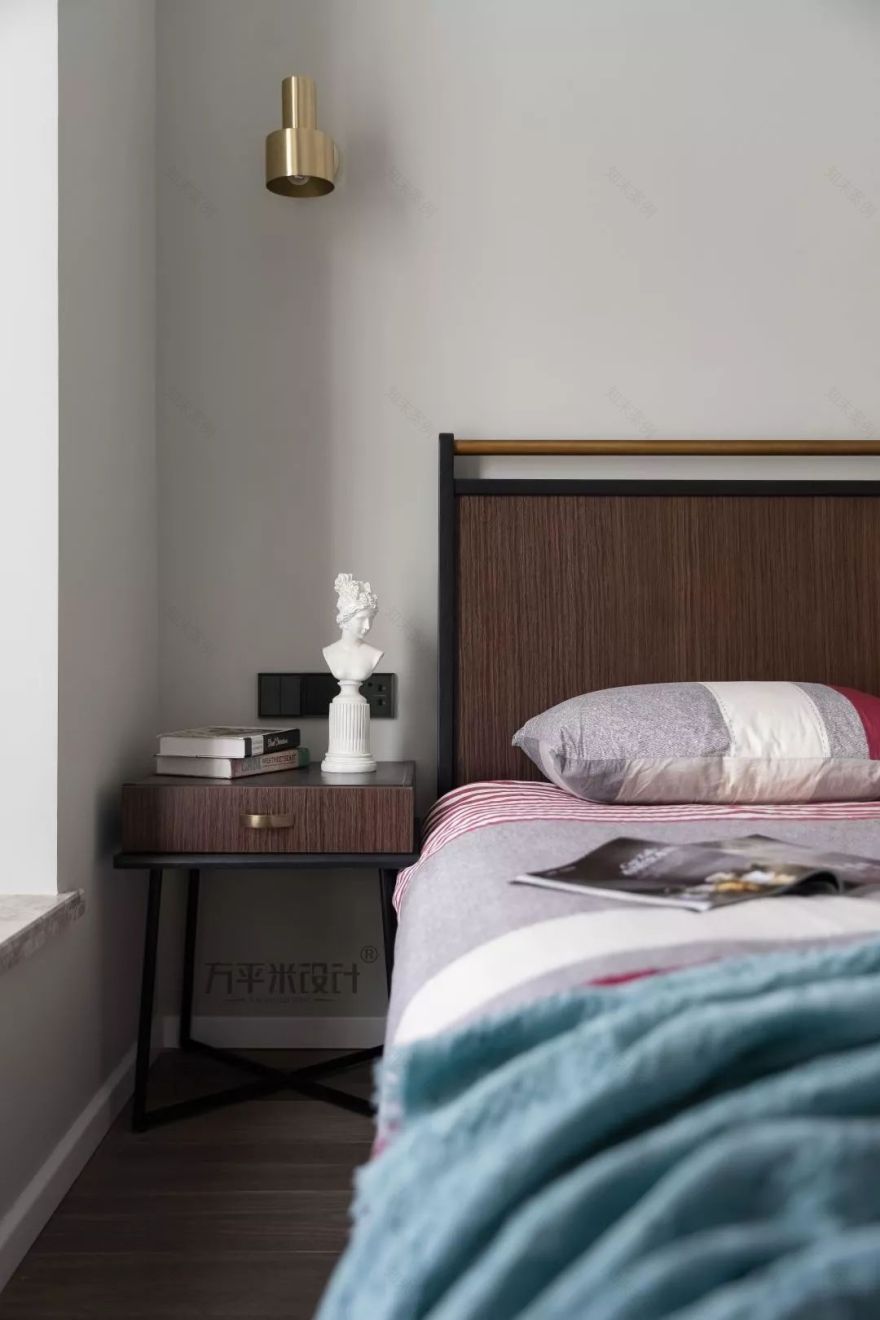 现代轻奢温馨家 | 方平米设计新作,小菠萝三口之家-94