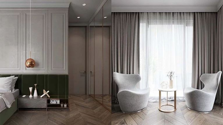 现代简约轻奢风格 | 混搭元素打造高级感大宅-46